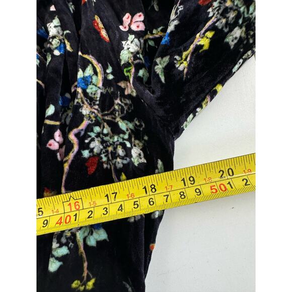 Zadig & Voltaire Women’s Black Reveal Velvet Blossom Mini Dress SZ S - Picture 6 of 8